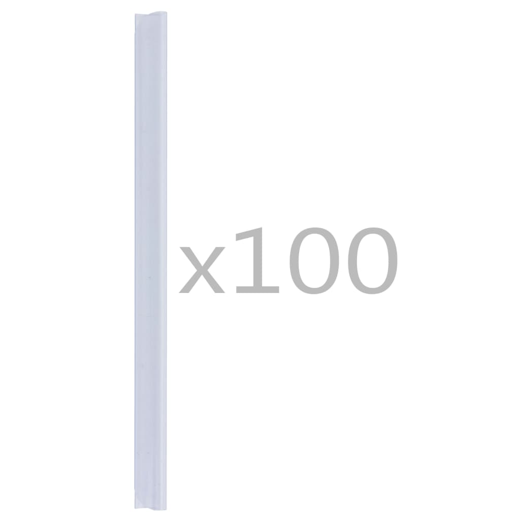 Vidaxl 100 st clôture beroute pvc transparent