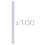 Vidaxl 100 st clôture beroute pvc transparent