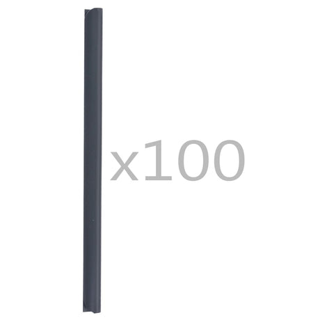 Vidaxl 100 st clôture beroute pvc anthracite