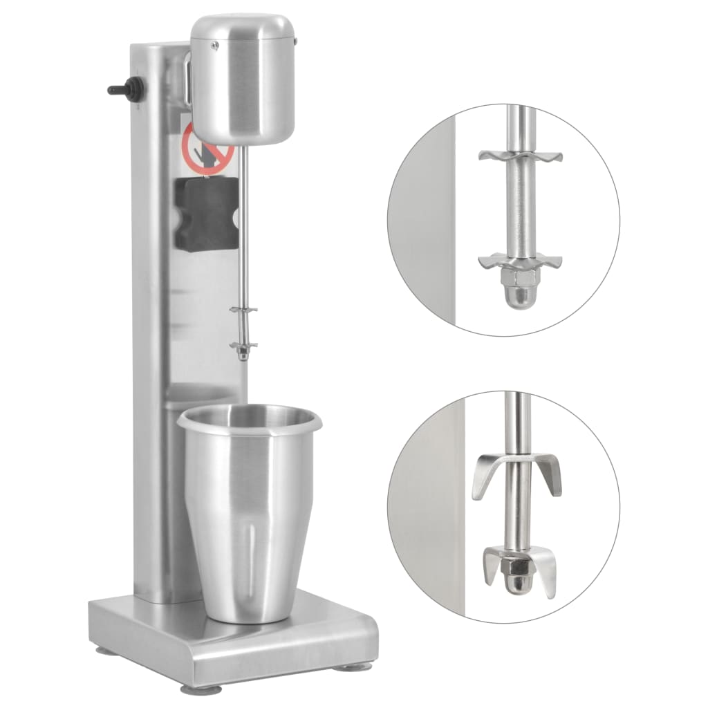 Vidaxl Milkshake Mixer 1 l en acier inoxydable