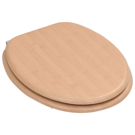 Vidaxl Toilet Siège avec couvercle bambou MDF