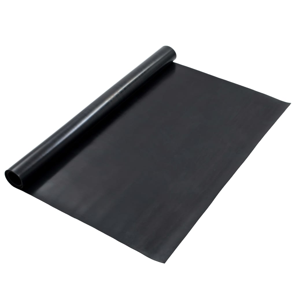 Mat de plancher Vidaxl Anti-slip 2 mm en caoutchouc de 1,2x2 m en douceur