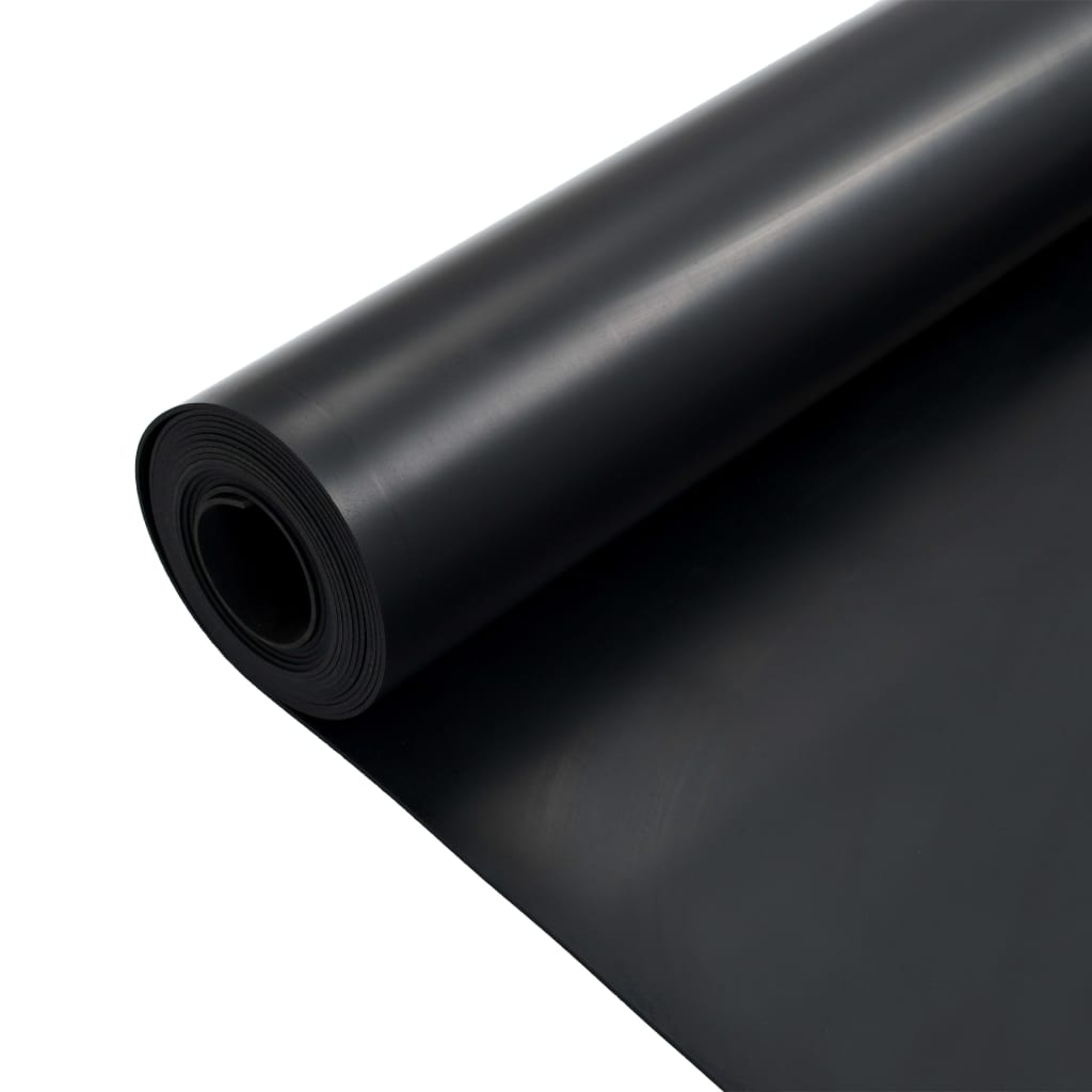 Vidaxxl tapis de sol antidérapant 2 mm lisse 1,2x5 m caoutchouc
