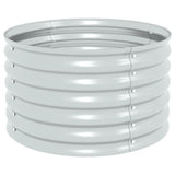 Planteur Vidaxl inséré 80x80x44 cm argent en acier galvanisé