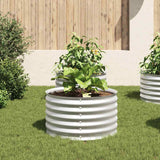 Planteur Vidaxl inséré 80x80x44 cm argent en acier galvanisé