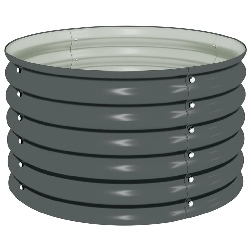 Vidaxx jardinière surélevée 80x80x44 cm acier galvanisé gris
