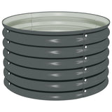 Vidaxx jardinière surélevée 80x80x44 cm acier galvanisé gris