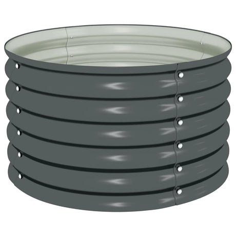Vidaxx jardinière surélevée 80x80x44 cm acier galvanisé gris