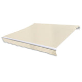 Vidaxl Luifel Motorized Extendable 400 cm Cream