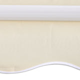 Vidaxl Luifel Motorized Extendable 400 cm Cream