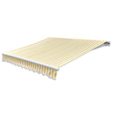 Vidaxl Luifel manually extendable 300 cm yellow white