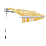 Vidaxl Luifel manually extendable 300 cm yellow white