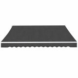 Vidaxl luifel extensible manuellement 350 cm anthracite