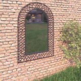 Vidaxl Garden Wall Mirror wygięty 50x80 cm czarny