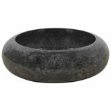 Puits vidaxl 40x12 cm en marbre noir