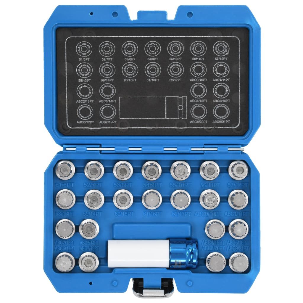 Vidaxl 23-Stéck Rim Slot Set fir Vag