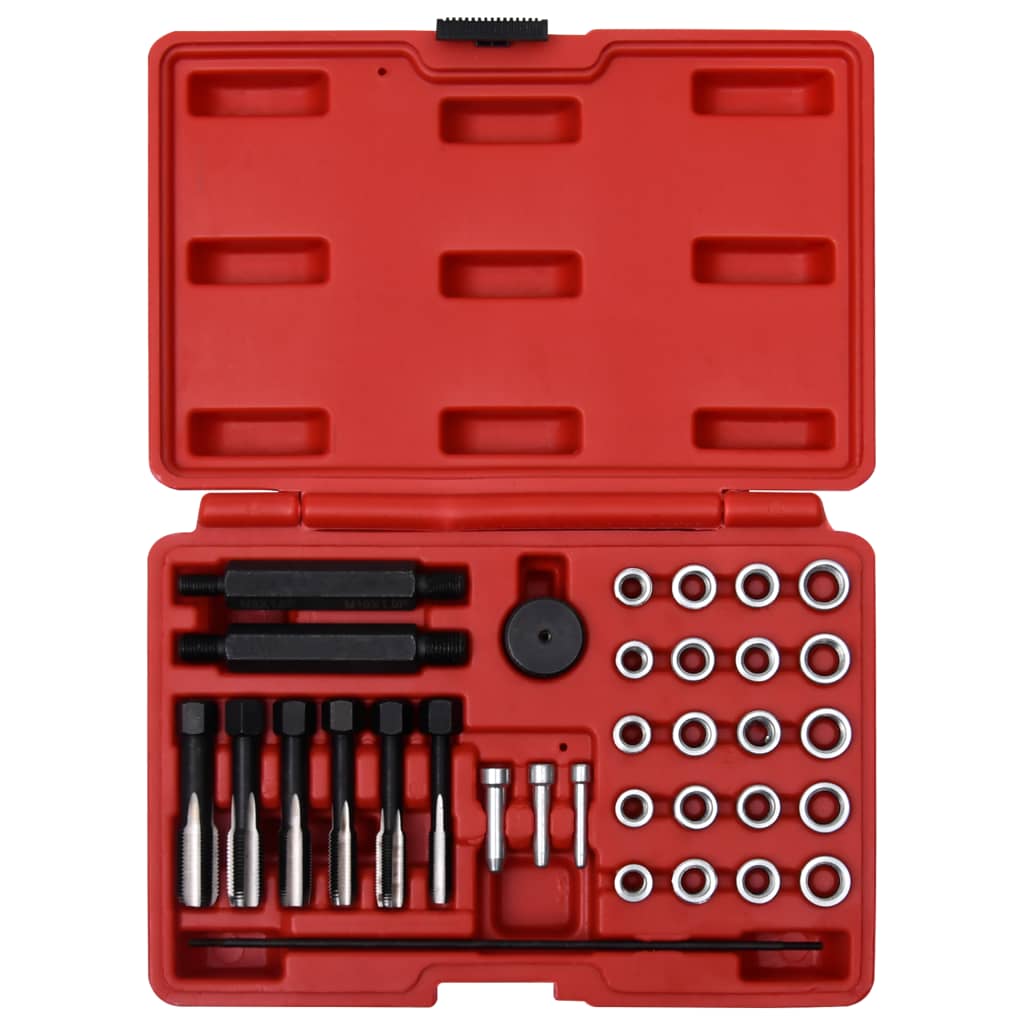 Vidaxl 33-dílčí zástrčka GlowA Plug Howd Repair Set M8 M10 M12