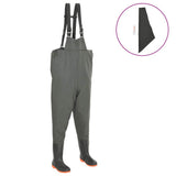 Vidaxl waadbroek avec bottes taille 44 vert