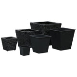Les jardinières vidaxl ont soulevé 3 staterhyacint noir