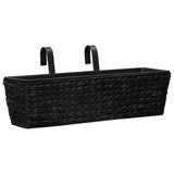 Vidaxl Planters 2 St Waterhyacint Black