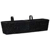 Jardinières vidaxl 2 ST Waterhyacint noir