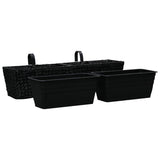 Jardinières vidaxl 2 ST Waterhyacint noir