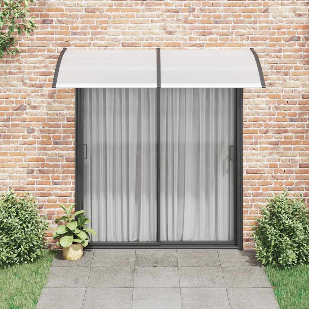 Vidaxl Door Canopy 200x100 cm PC Black