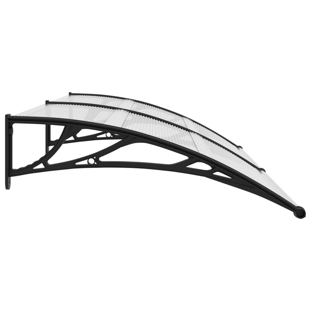 Vidaxl Door Canopy 200x100 cm pc noir