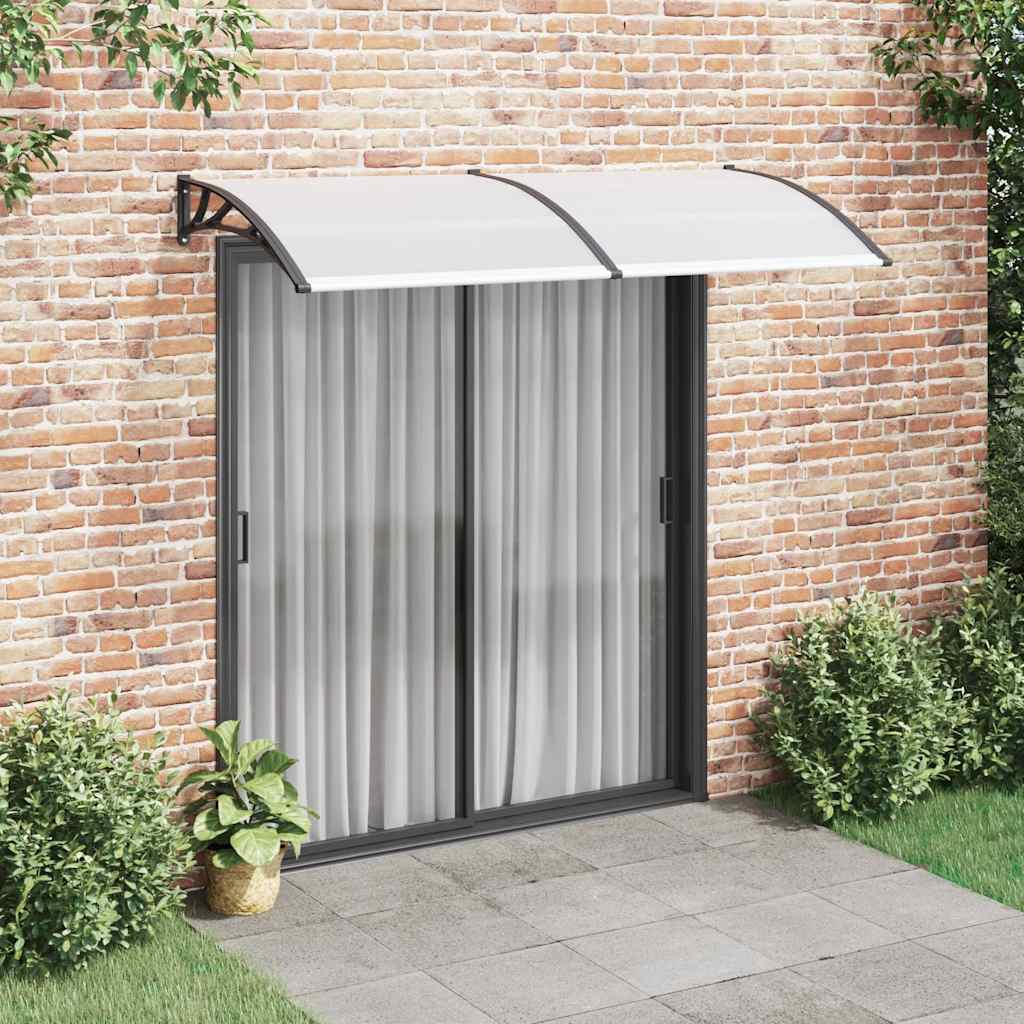 Vidaxl Door Canopy 200x100 cm PC Black