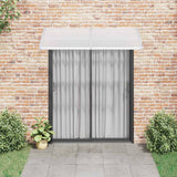 Vidaxl Door auvent 200x100 cm pc gris