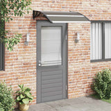 Vidaxl Door Canopy 120x100 cm PC Negro