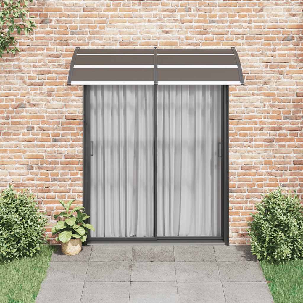 Vidaxl Door Canopy 200x100 cm PC Negro