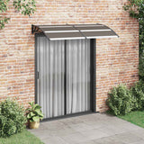 Vidaxl Door Canopy 200x100 cm PC Negro