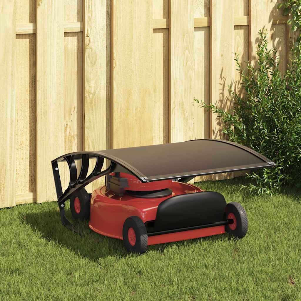 Vidaxl garagedak voor robotmaaier 77x103x46 cm zwart