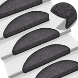 VidaXL 15 st pedal mats 56x17x3 cm anthracite