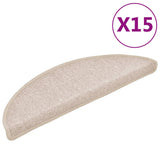 Mattes d'escalier Vidaxl 15 st 56x17x3 cm Hémisphère Taupe