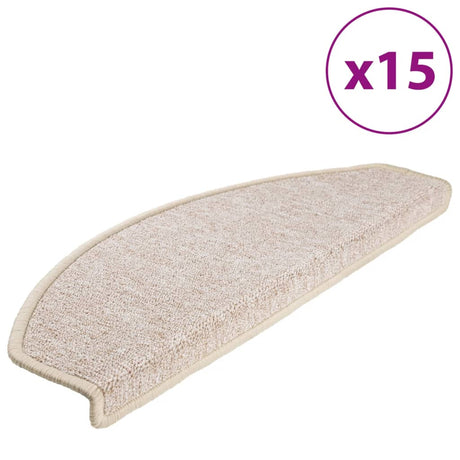 Vidaxl 15 esteras de pedal 65x24x4 CM Taupe