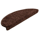 Vidaxl stair mats 15 st 65x21x4 cm brown