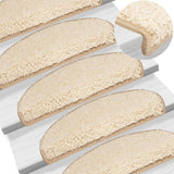 Mattes d'escalier Vidaxl 15 ST 65X21X4 CM CRAME -COLORED