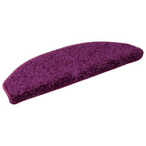 Vidaxl Mats d'escalier 15 ST 65X21X4 CM VIOLET