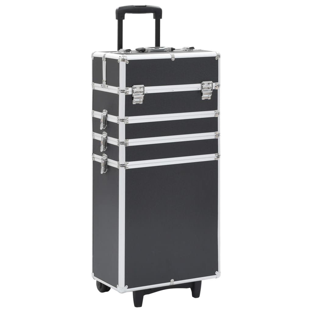 Vidaxl Make-up Trolley Aluminum Black