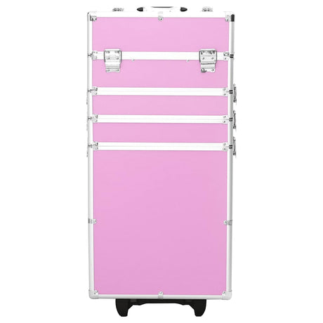 Vidaxl Makeup chariot en aluminium rose