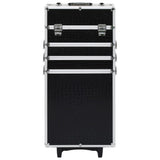 Vidaxl Makeup chariot en aluminium noir avec motif de crocodile