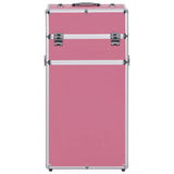 Vidaxl Makeup chariot en aluminium rose