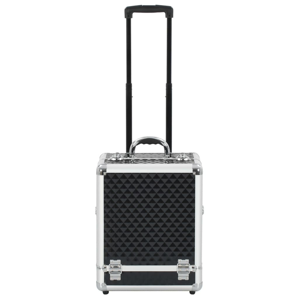 Vidaxl Magno Trolley 35x29x45 cm de aluminio negro