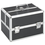 Vidaxx trousse de maquillage 22x30x21 cm aluminium noir