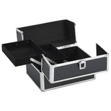 Vidaxx trousse de maquillage 22x30x21 cm aluminium noir