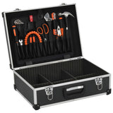 Vidaxl Tool Case 46x33x16 cm en aluminium noir