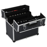 Vidaxl Tool Case 38x22.5x34 cm en aluminium noir