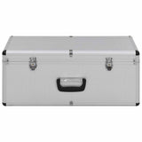 Vidaxl Storage Bockets 2 St Aluminium Silver Colored